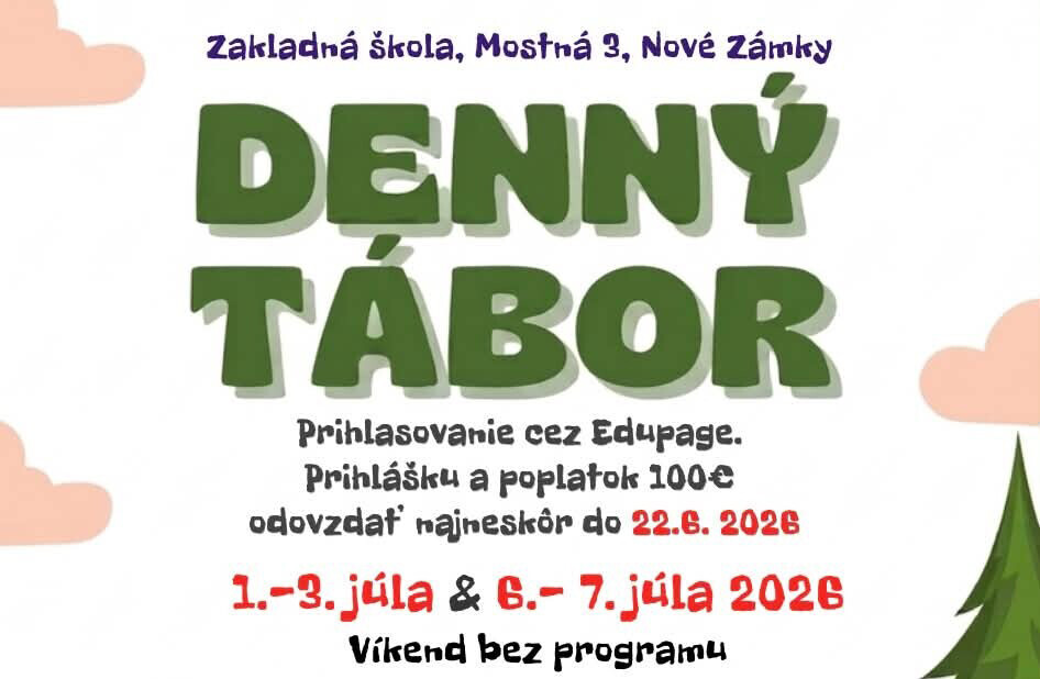 Letný denný tábor 2026