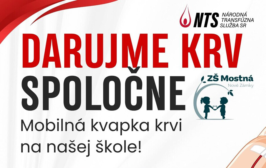 Darujme krv spoločne: Mobilná kvapka krvi na našej škole!